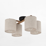 Stropné svietidlo v sivej farbe DEVA NATURE IV