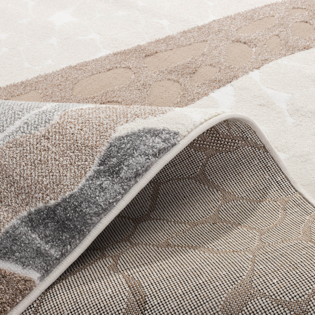 Krémový koberec so žirafou STEP 120x170 cm