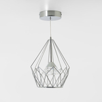 Chrómové závesné svietidlo AMY