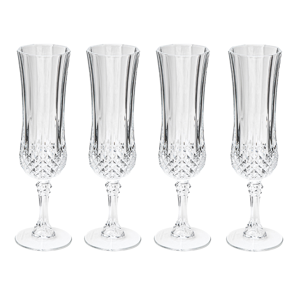 Pohár na šampanské LONGCHAMP FESTIVE 120 ml, súprava 4 ks