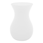 Sklenená váza ASTA biela 18 cm