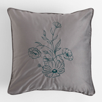 Dekoračná obliečka na vankúš strieborná PERLA 45x45 cm