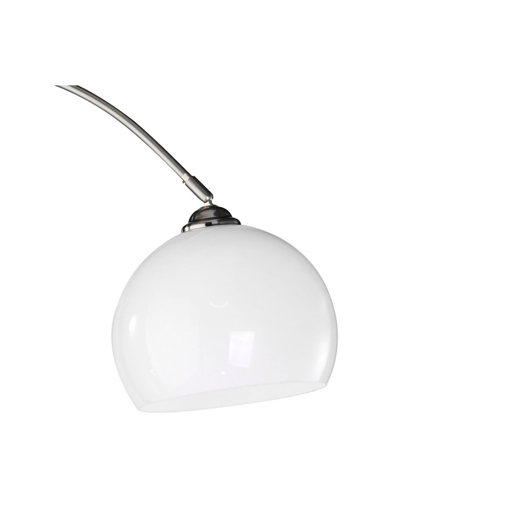 Oblúková stojacia lampa PIA do obývačky, čierna základňa