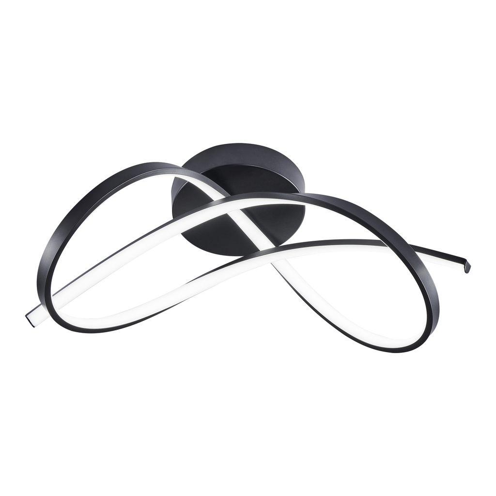 LED prisadený luster čierny PAUL