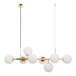 Závesná lampa gule zlatá MEFISTO 8