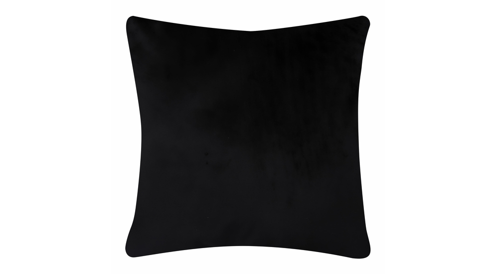 Velúrová obliečka na vankúš čierna SIENNA 45x45 cm