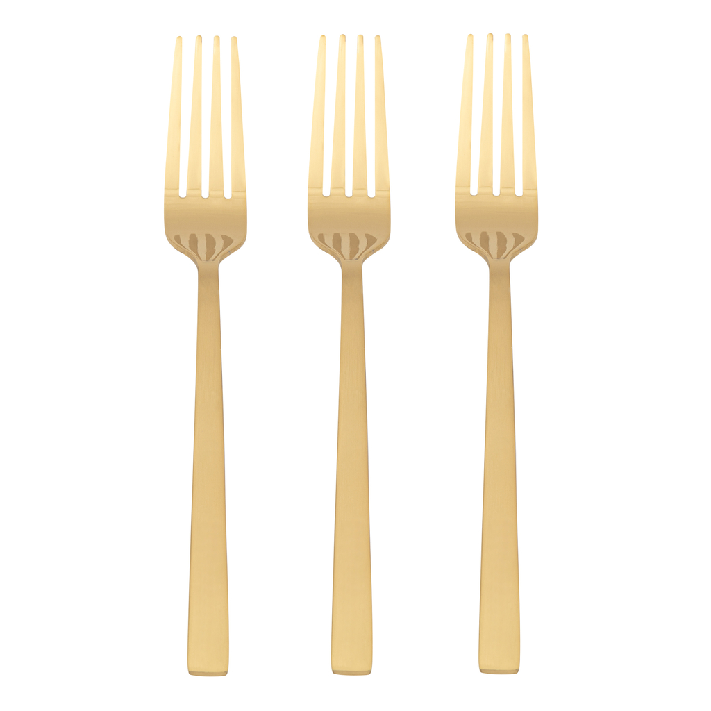 Vidlička zlatá PIANO GOLD, sada 3 ks.