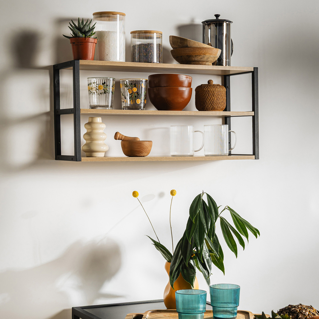 Sklenený pruhovaný hrnček FIRENZA 350 ml