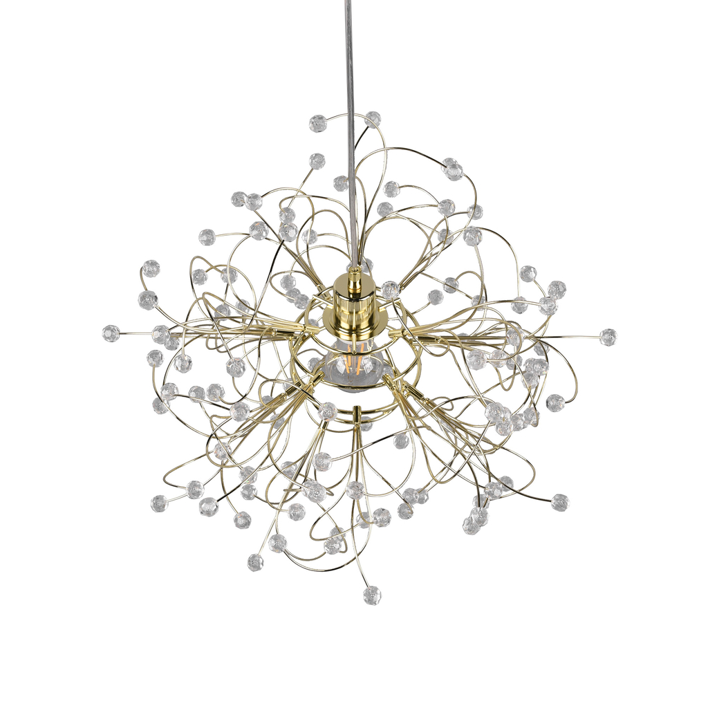 Zlaté závesné svietidlo GLORIA