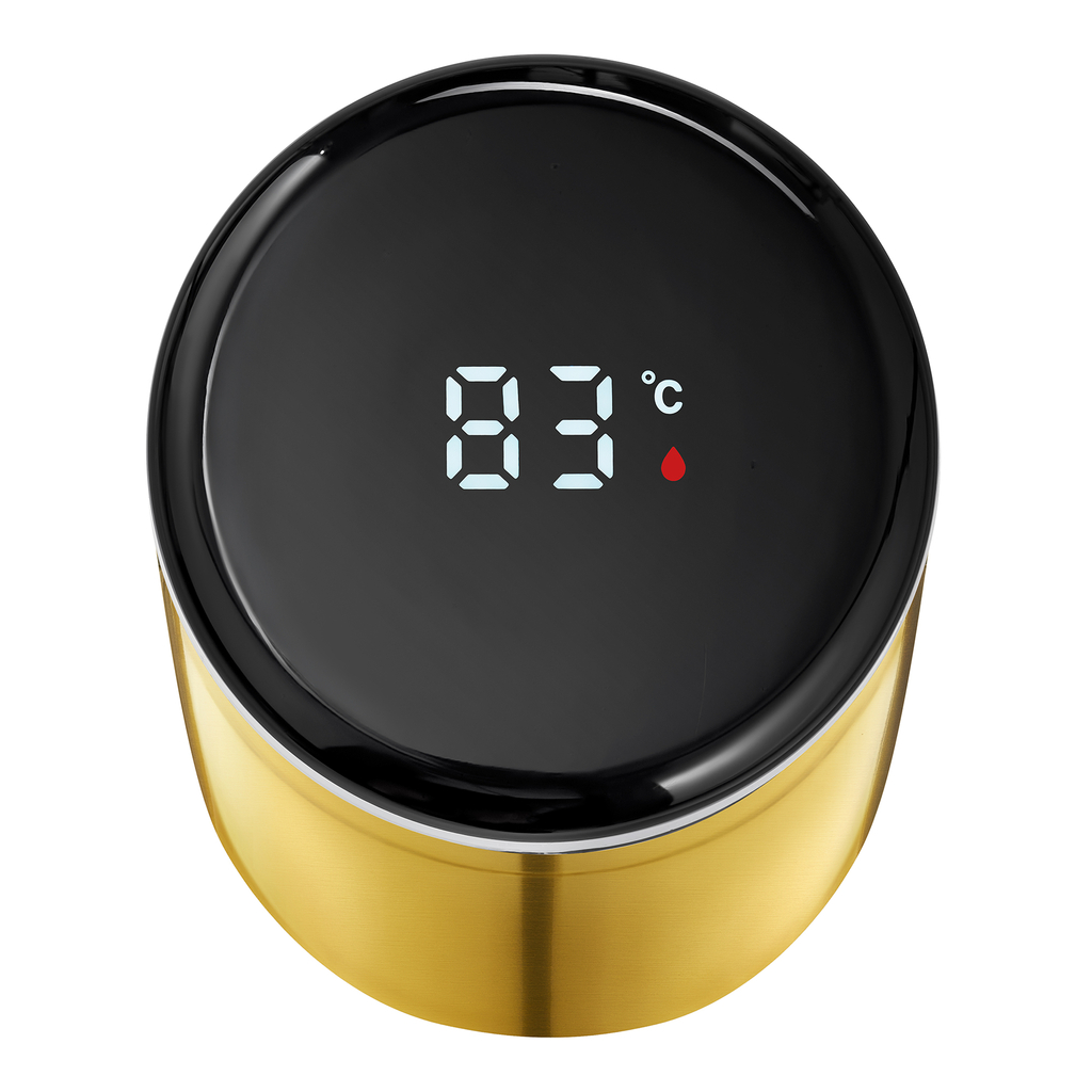 Termofľaša INDI s ukazovateľom teploty zlatá