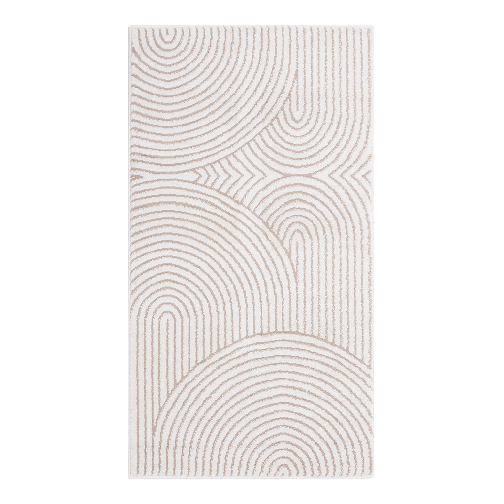 Moderný koberec RIMINI do predsiene, krémový 80x150 cm