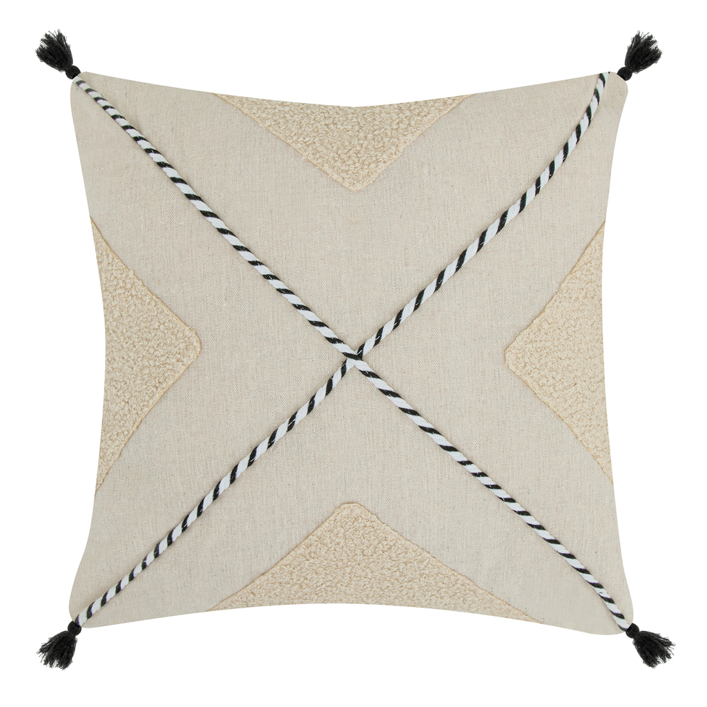 Ozdobná obliečka boho béžová NATURE 45 x 45 cm