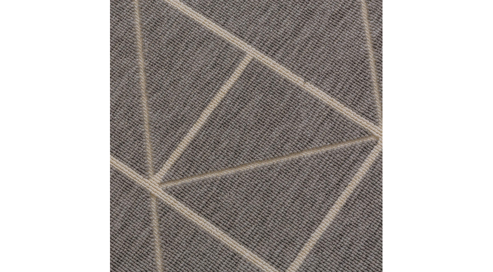 Koberec s trojuholníkmi FABIO 160x230 cm, sivá farba