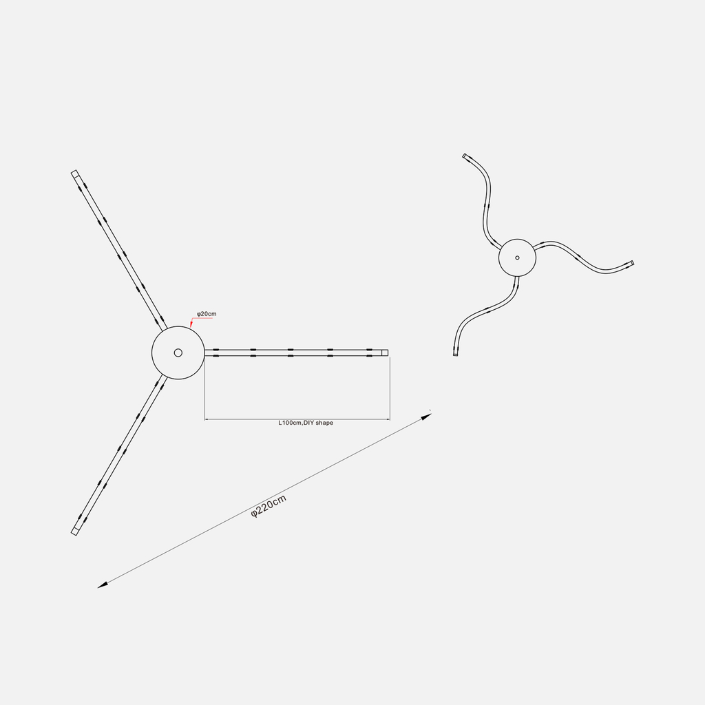 Stropné LED svietidlo v čiernej farbe BALBO