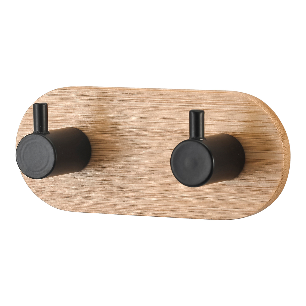 Dvojitý bambusový vešiak do kúpeľne