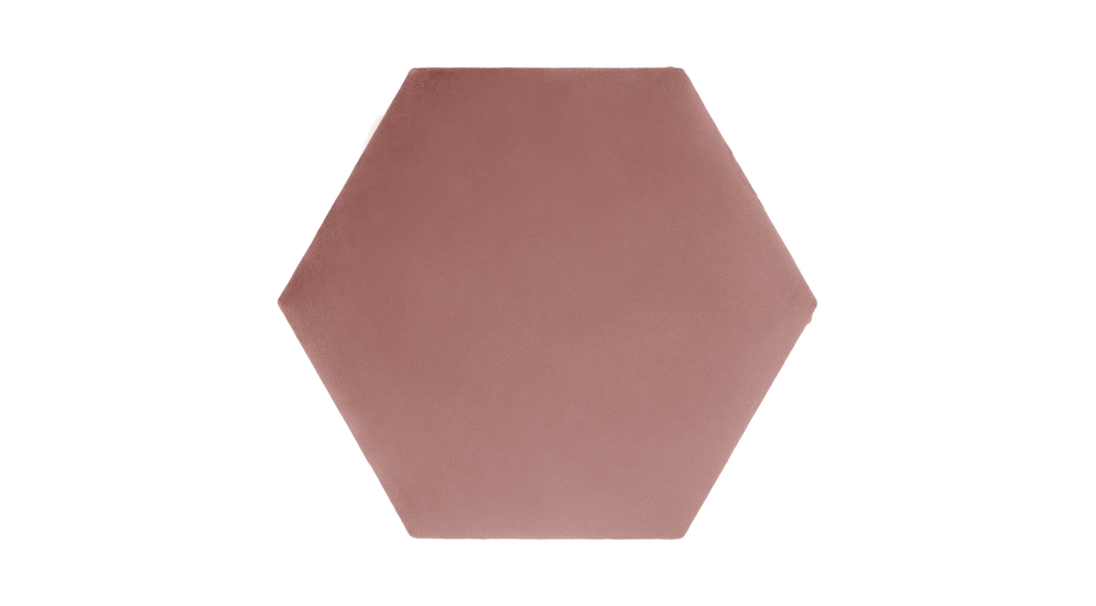 Čalúnený panel FIBI HEXAGON 20x20, ružový