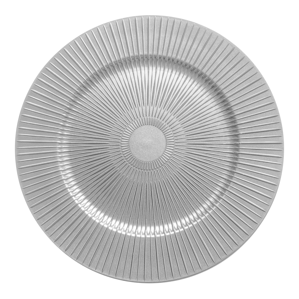 Ozdobný strieborný tanier 33 cm