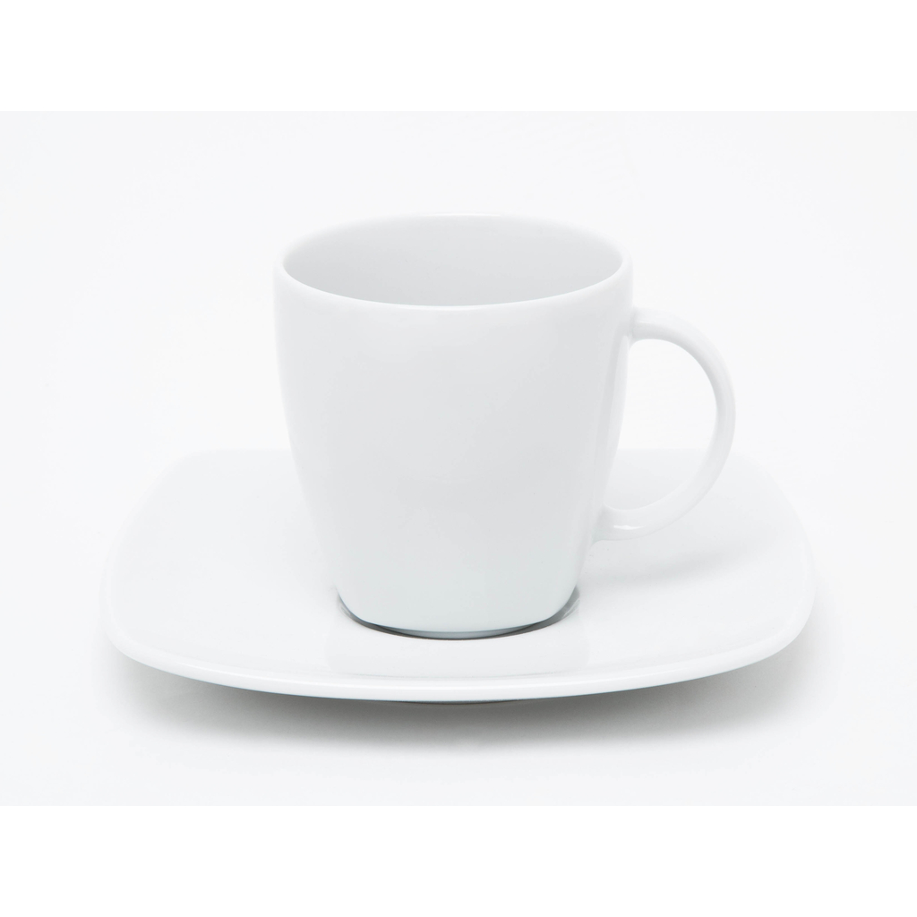 Kávová súprava porcelánová biela APOSTROPHE pre 6 osôb