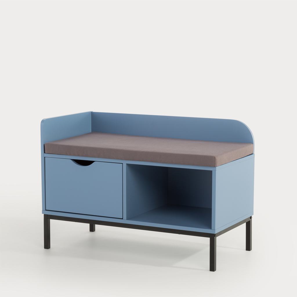 Skrinka na topánky SUAVE modrá