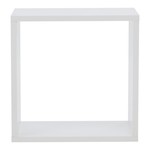 Štvorcová biela polica TRIO