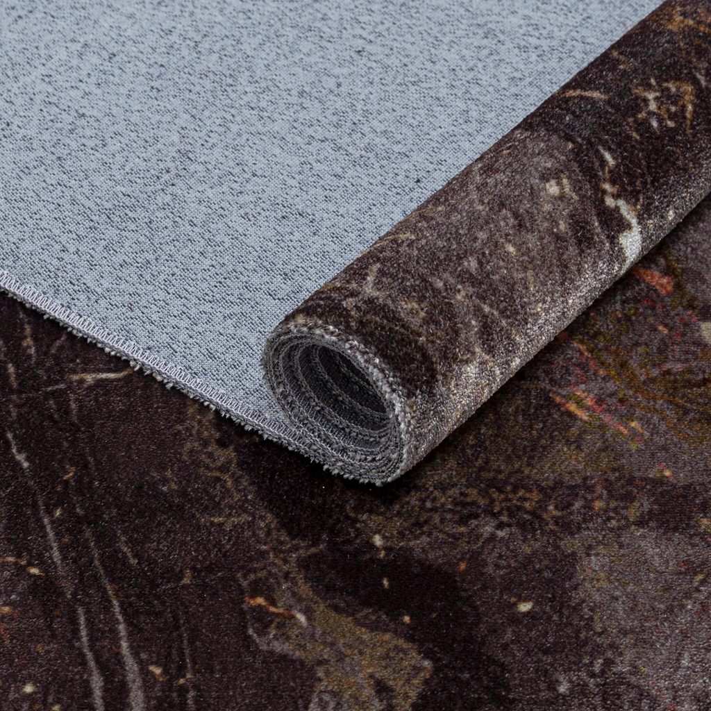 Lesklý koberec so strapcami zlatý COSMIC 60x100 cm