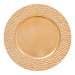 Dekoratívny tanier zdobený zlatý 33 cm