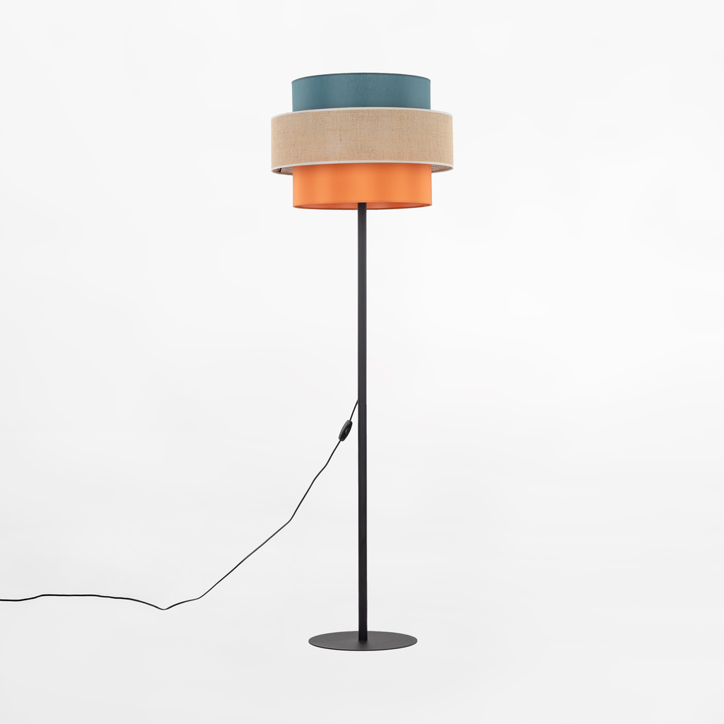 Stojacia lampa s farebným tienidlom TRIO JUTA