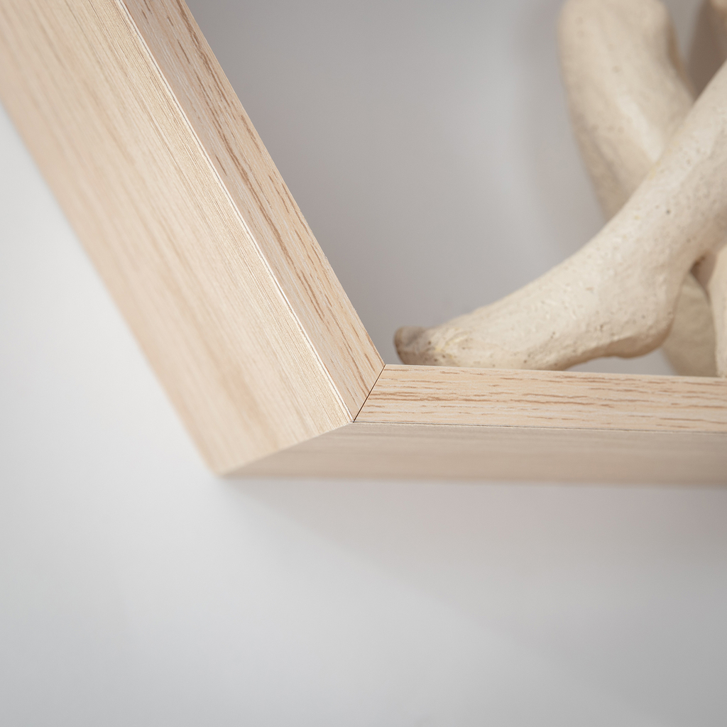 Súprava 3 geometrických nástenných políc