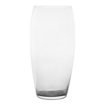 Sklenená váza PLAMA OMBRE popol 26 cm