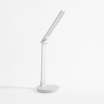 Stolná LED lampa s okrúhlou základňou biela