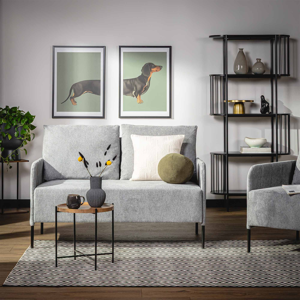 Maľba v čiernom ráme DASCHUND II 50x70 cm