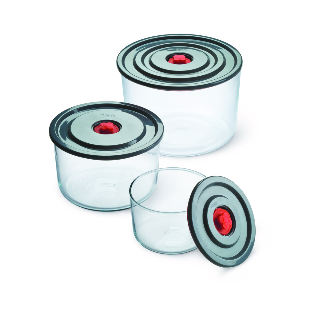 Teplovzdorné vákuové nádoby SMART TOUCH EX, sada3 ks