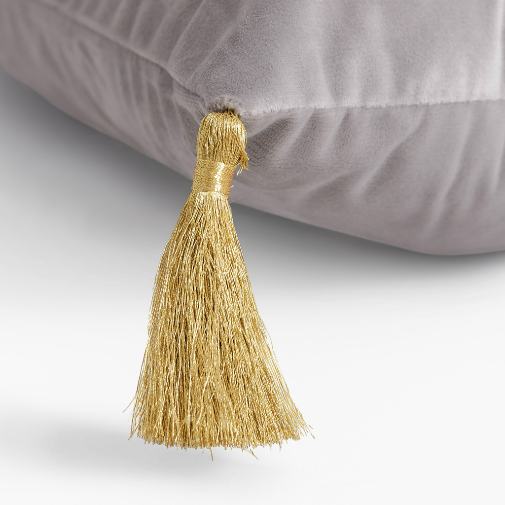 Dekoračná obliečka na vankúš v striebornej farbe DJERBA 30x50 cm