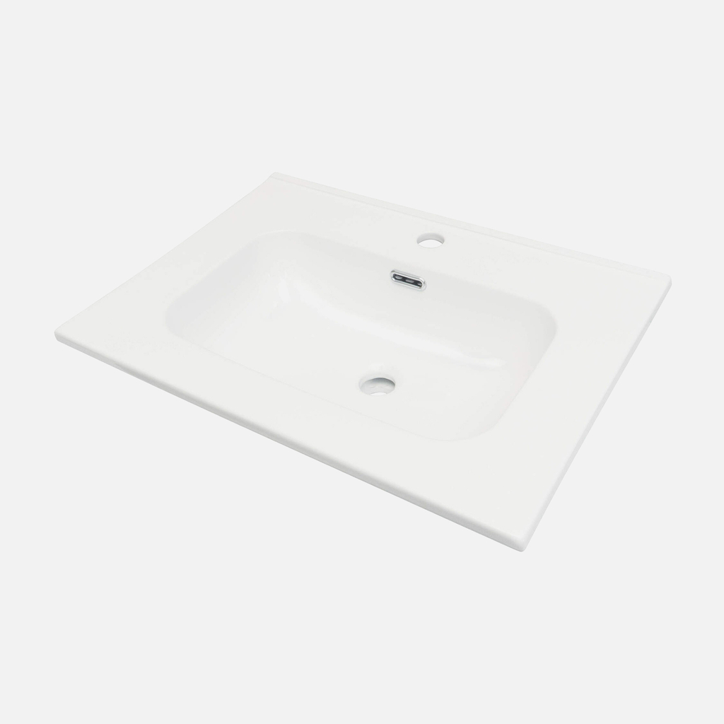 Keramické umývadlo zapustené do dosky TUBO 60 cm