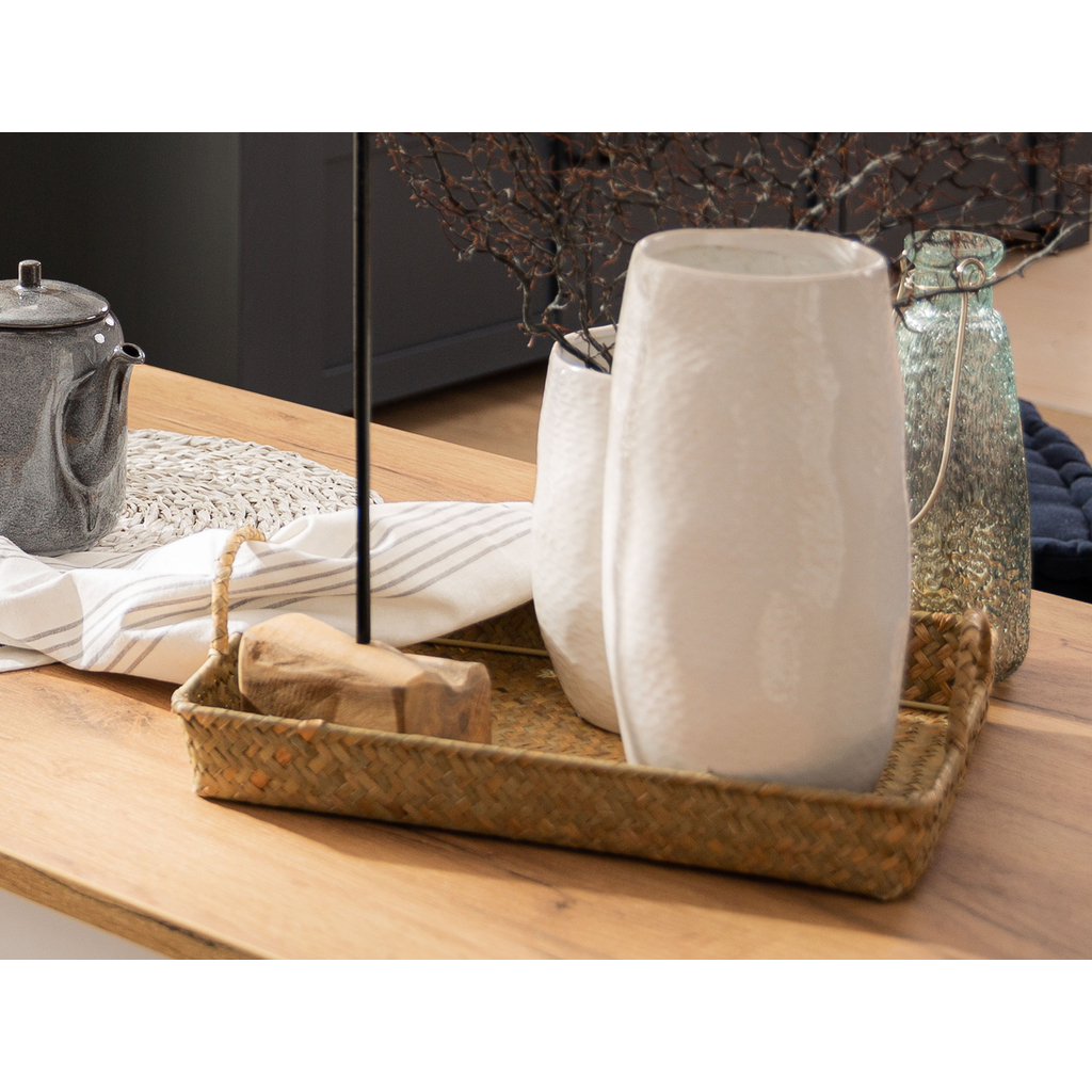 Podnos z morskej trávy s úchytmi 28 x 37 cm