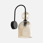 Čierne nástenné svietidlo SOPHIA COGNAC