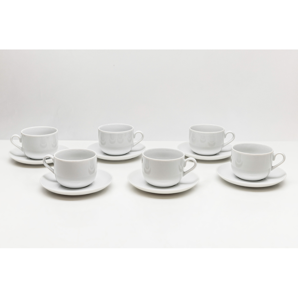 Súprava šálok s podšálkami NORA, 12 ks