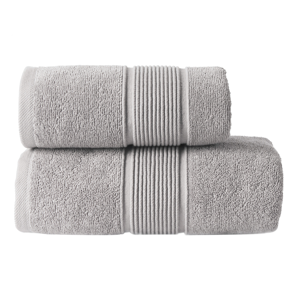 Sivý bavlnený uterák NAOMI 50x90 cm