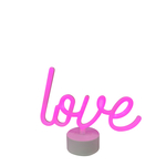 Dekoratívne LED svietidlo LOVE ružové