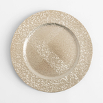 Dekoratívny tanier - podtanier strieborný 33 cm