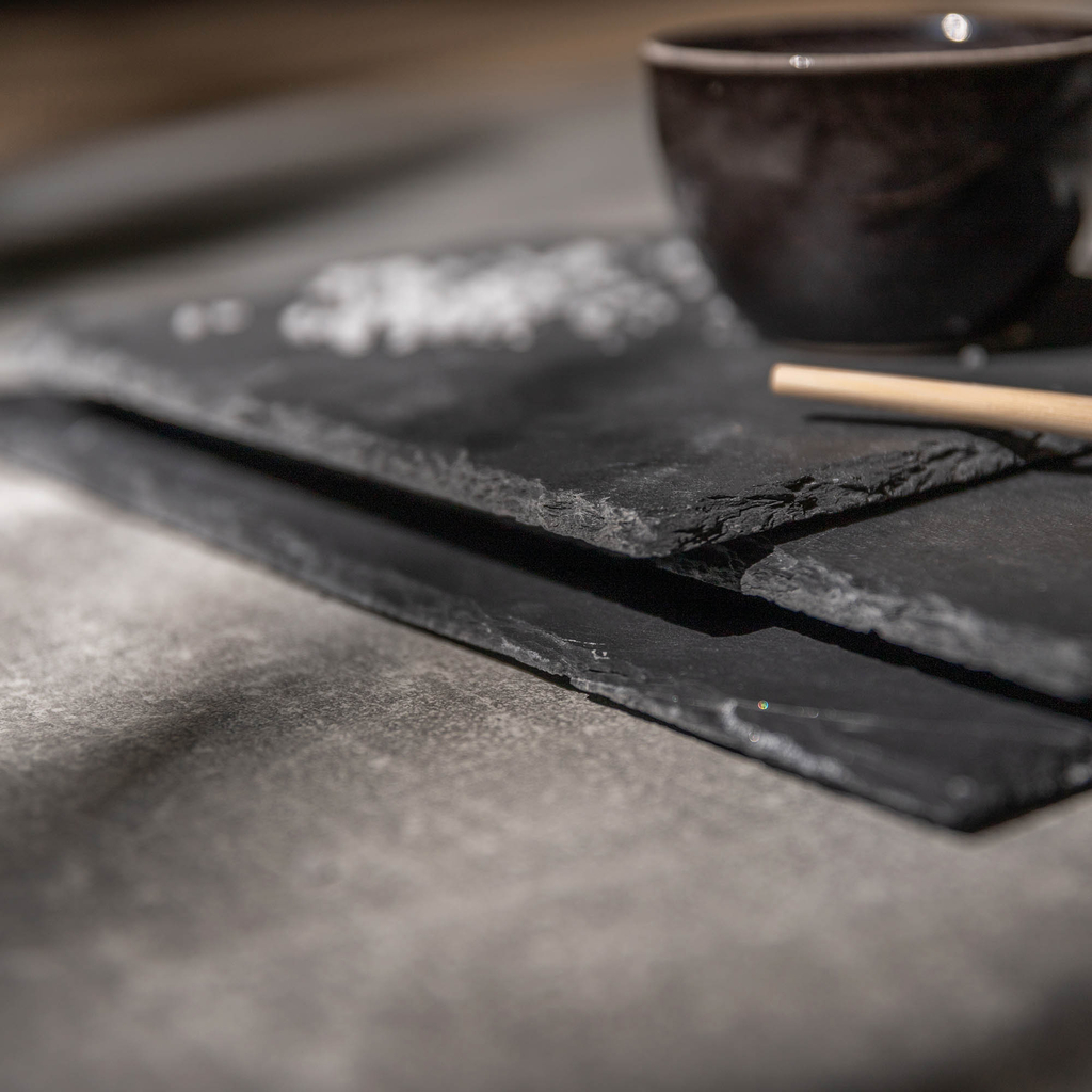 Bridlicový podnos na servírovanie občerstvenia 30x20 cm