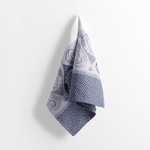 Kuchynská utierka z egyptskej bavlny bielo-tmavomodrá ANKARA 50x70 cm