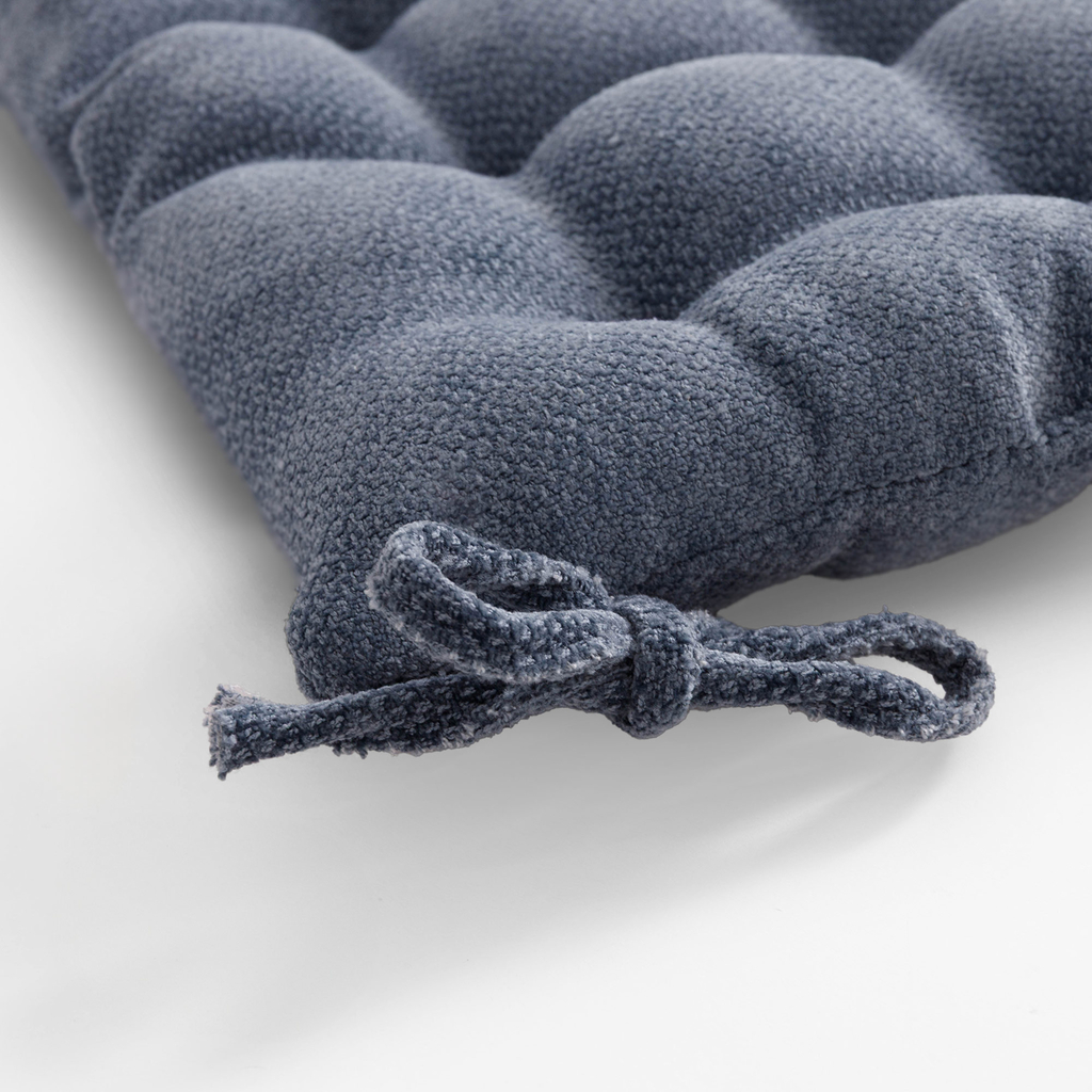 Podsedák na stoličku modrý DALLAS 40x40 cm