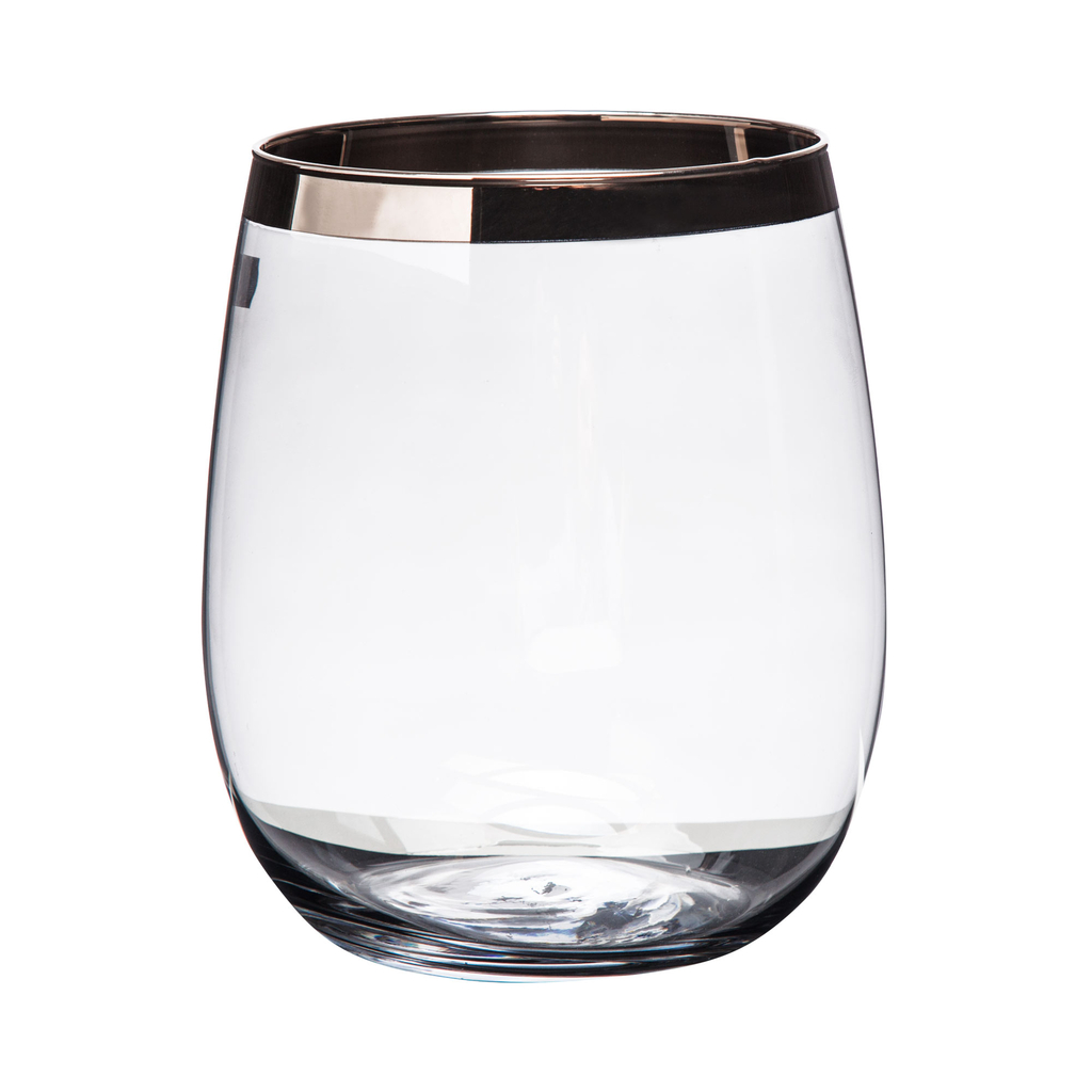 Svietnik LISTER ČIERNY PÁS PLATINUM 15,5x18 cm