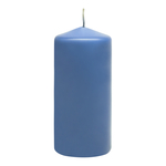 Modrá dekoratívna sviečka 6 x 13 cm