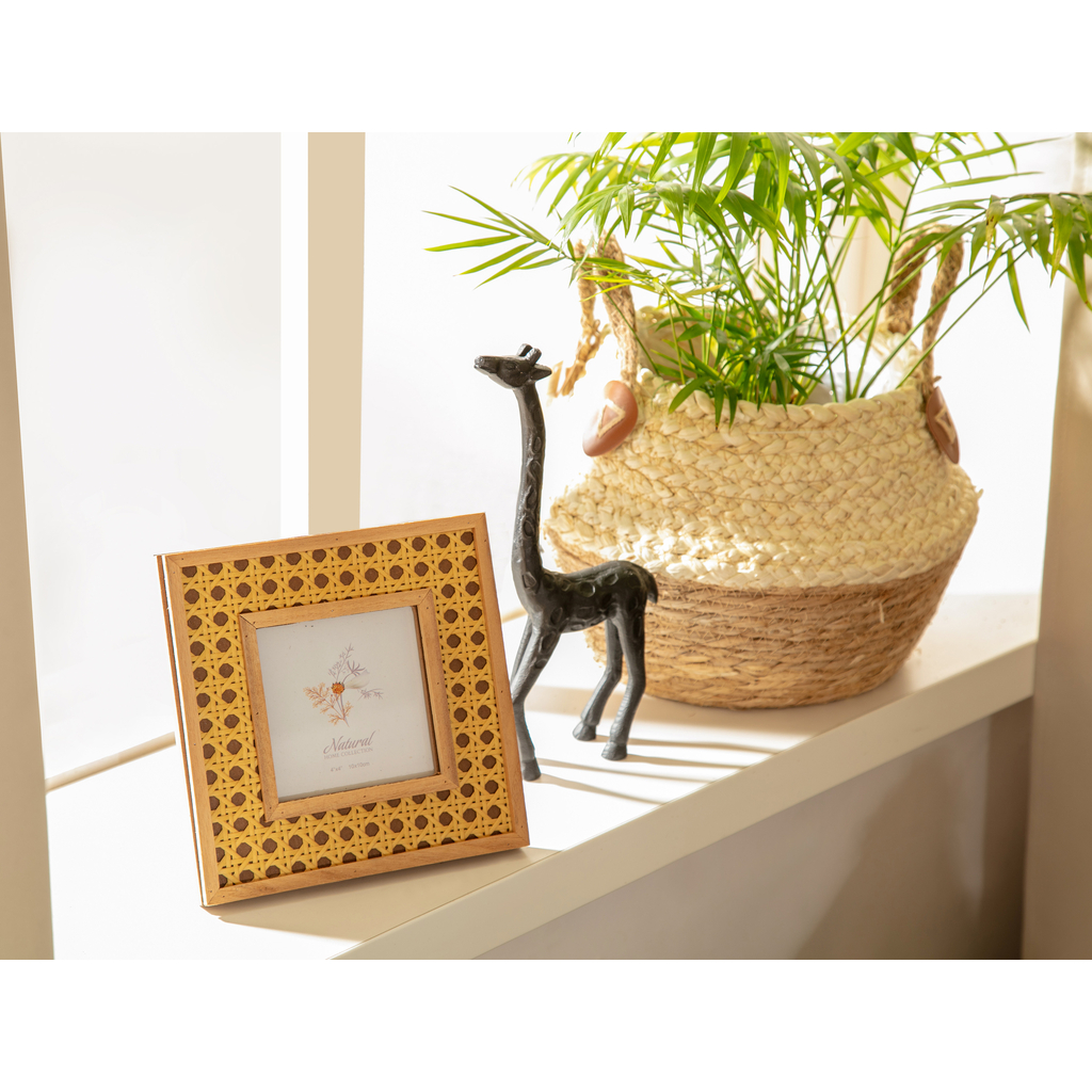 Ozdobný obal, pletený košík 21 cm