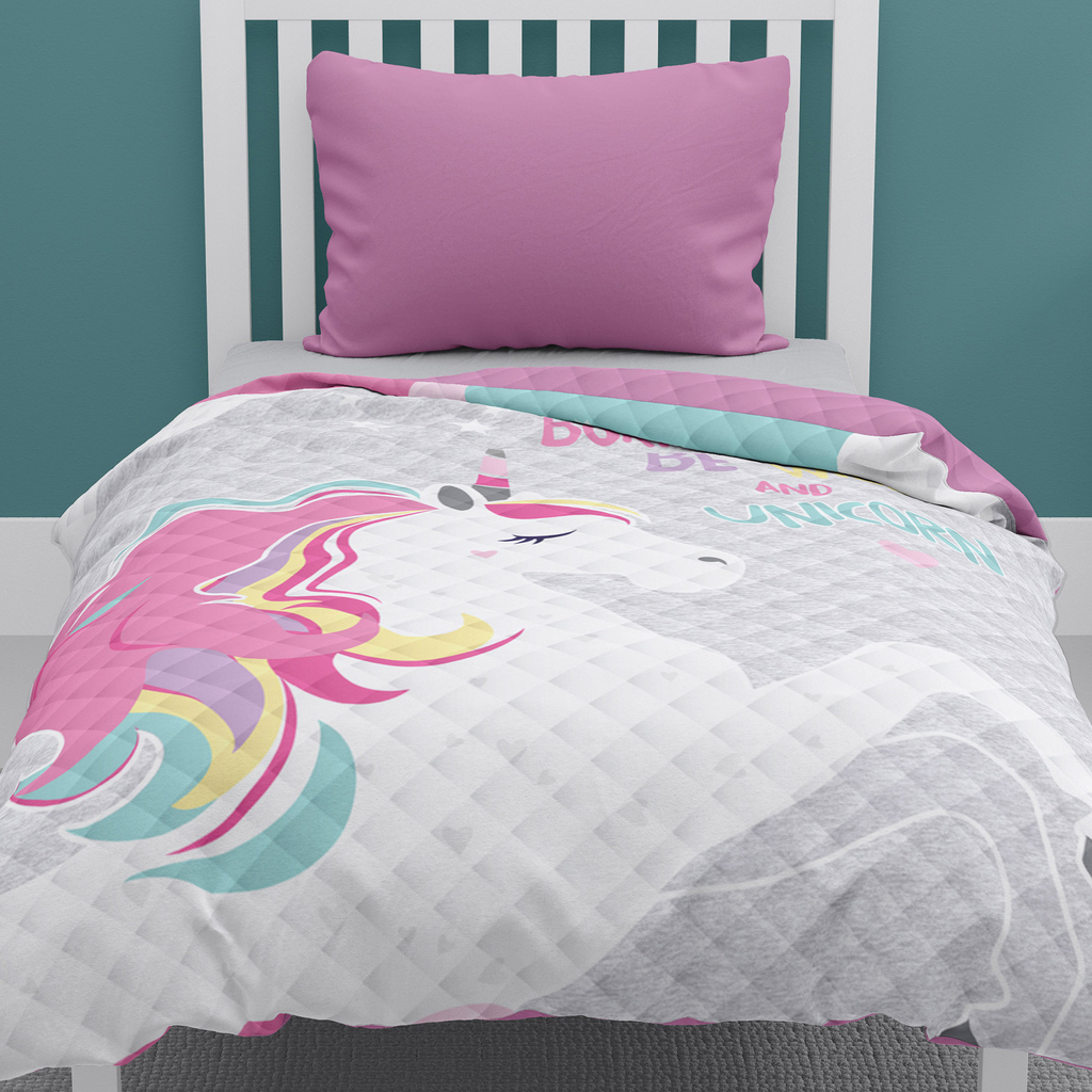 Obojstranný prehoz na posteľ JEDNOROŽEC 170x210 cm