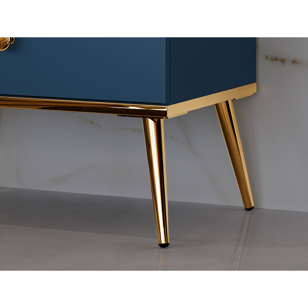 Nočný stolík MARINE, tmavomodrý