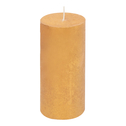 Zlatá sviečka RUSTIC 6,5x14 cm