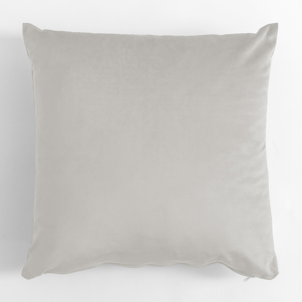 Krémový velúrový vankúš VELVIO 45x45 cm